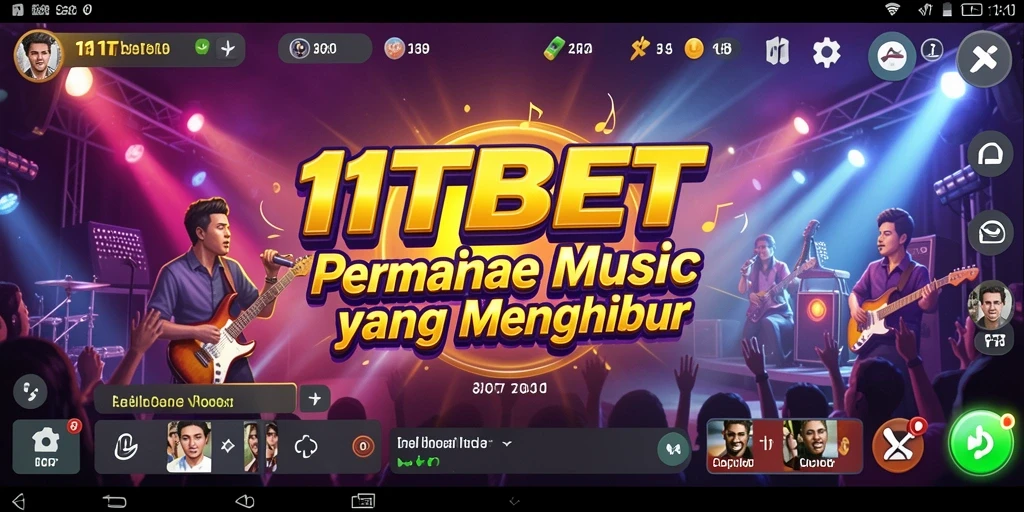 Tampilan gameplay 11TBET dengan interaksi musik yang seru.