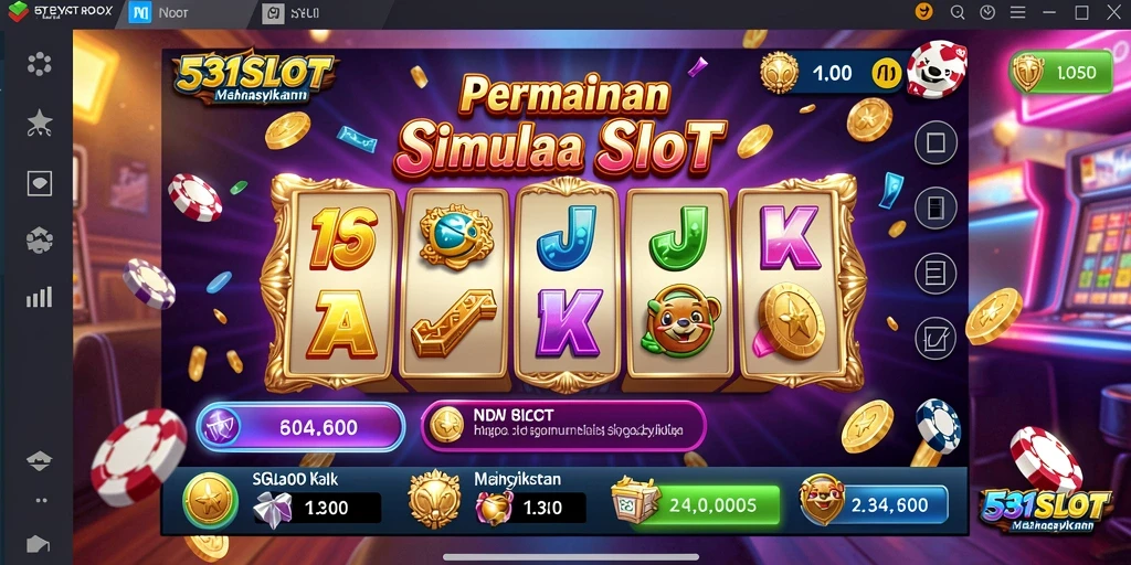 Tampilan gameplay 531SLOT dengan mesin slot yang beragam.
