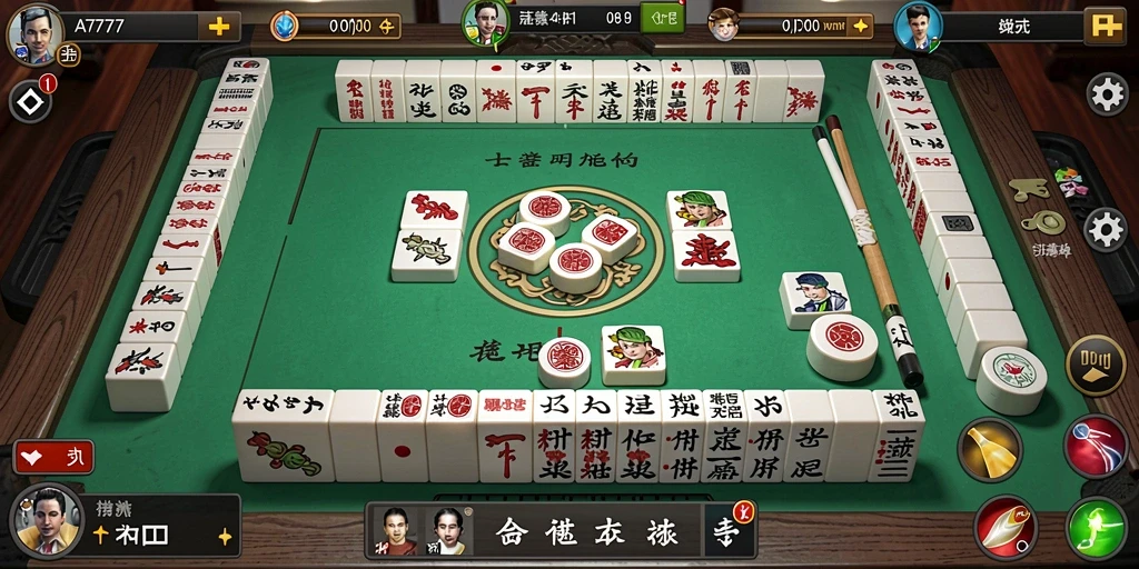 Screenshot gameplay AT777 yang menampilkan momen seru di permainan Mahjong.