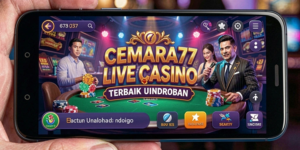 Tampilan gameplay Live Casino yang seru dan interaktif di CEMARA77.