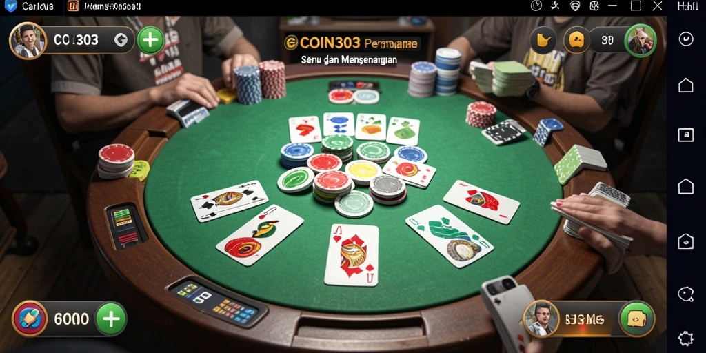 Screenshot utama COIN303 menampilkan pengalaman seru bermain Gaple.