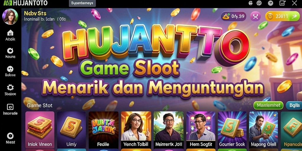 Tampilan gameplay HUJANTOTO dengan grafis slot yang menarik.