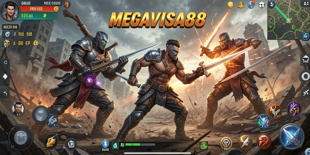 Tampilan gameplay MEGAVISA88 yang penuh aksi memukau.