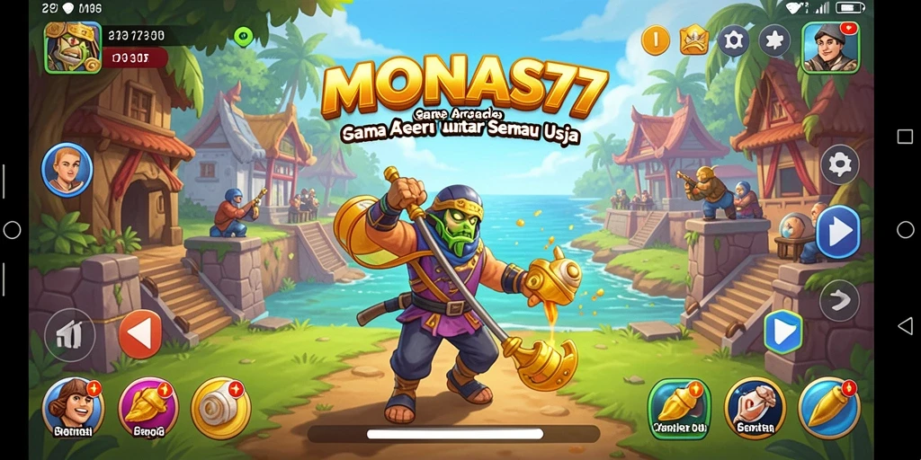 Tangkapan layar yang menunjukkan keseruan gameplay MONAS77 dalam aksi.
