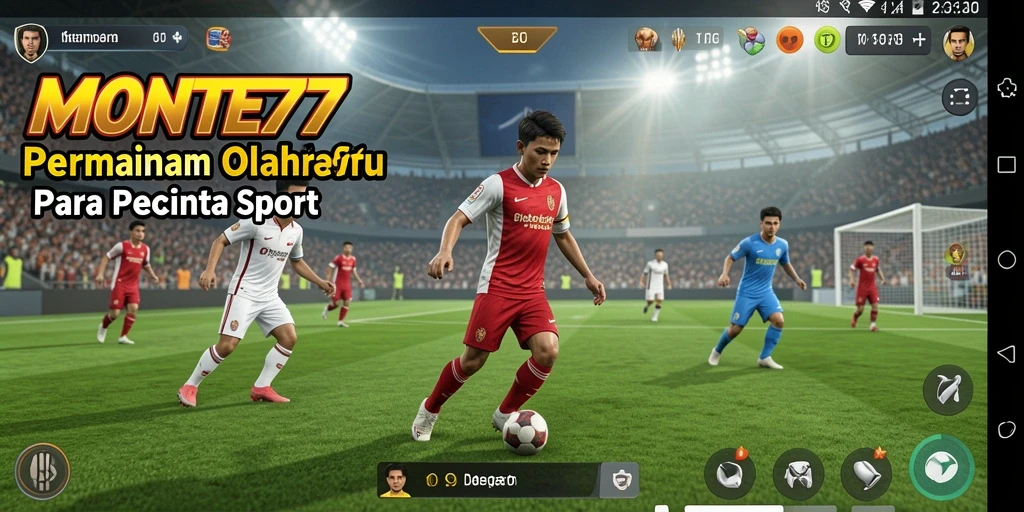 Tampilan seru dari gameplay MONTE77 yang menampilkan berbagai cabang olahraga.