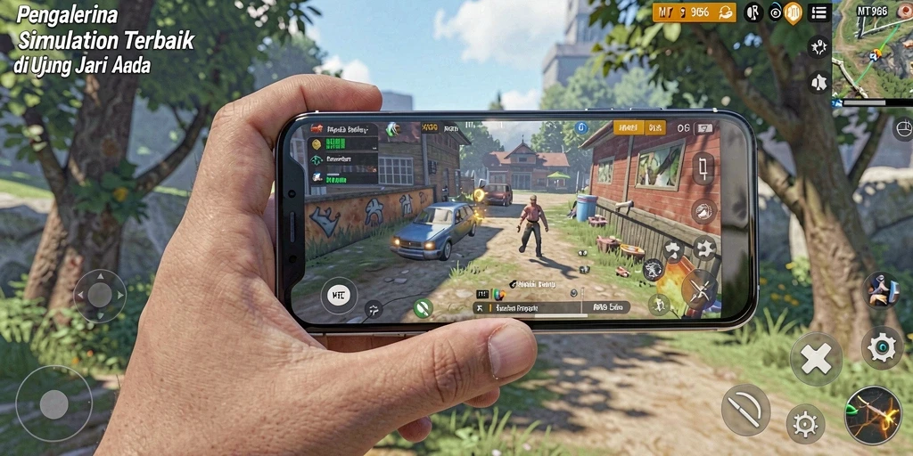 Gameplay <strong>MT966</strong> yang seru dan interaktif saat membangun dunia virtual.