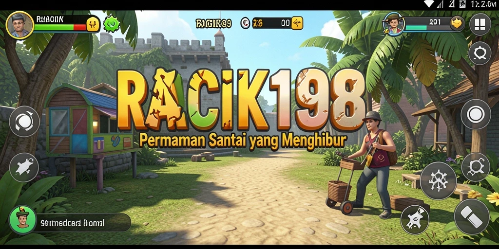 Tangkapan layar utama RACIK198 menampilkan gameplay yang menarik dan menyenangkan.