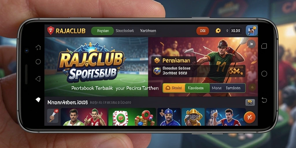 Tampilan antarmuka RAJACLUB yang menarik dan mudah digunakan.