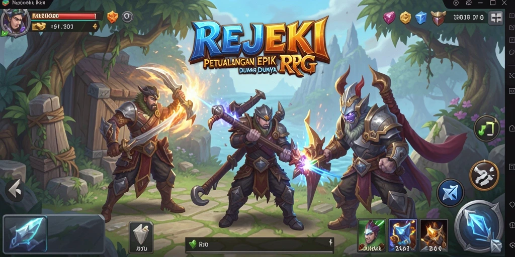 Tampilan gameplay REJEKI yang memukau dan penuh aksi.