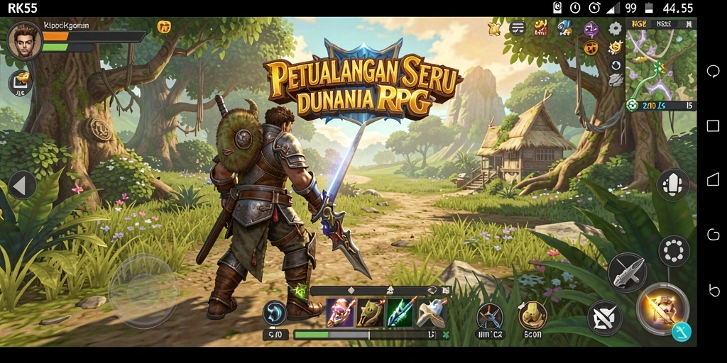 Tampilan gameplay RPG yang menakjubkan dan mendebarkan.