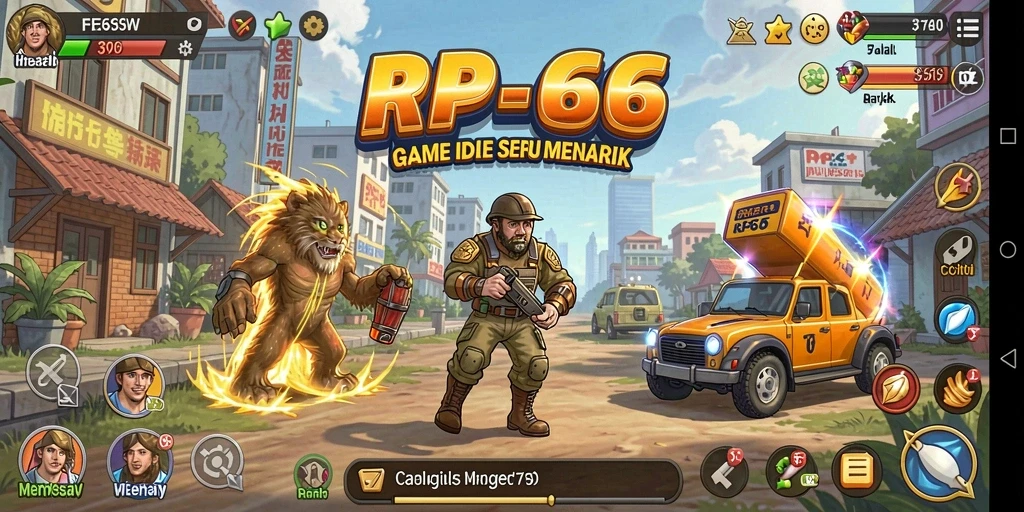 Tampilan gameplay RP66 yang menarik dan penuh warna.
