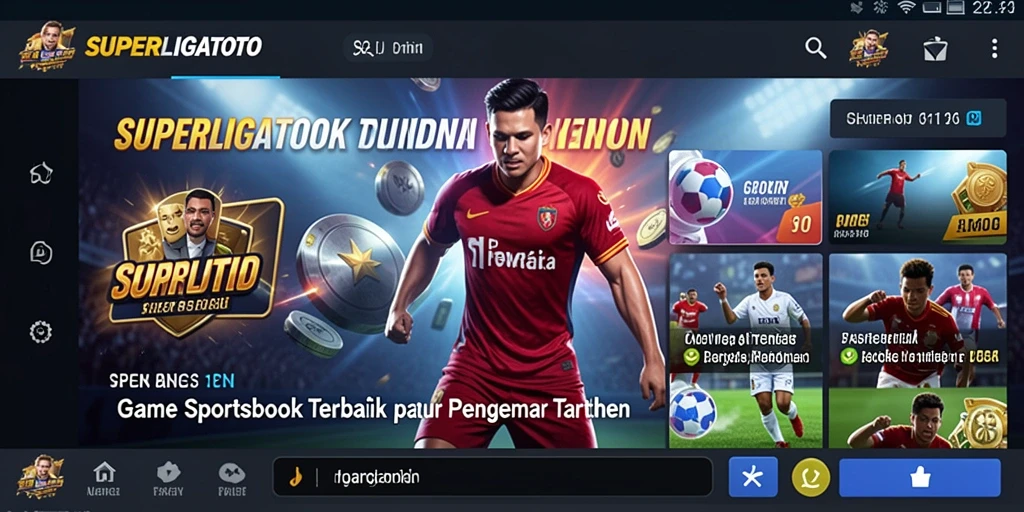 Tampilan utama SUPERLIGATOTO menunjukkan fitur taruhan lengkap dan antarmuka yang ramah pengguna.