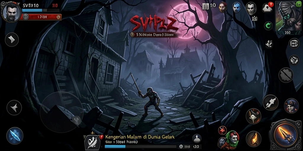 Tampilan gameplay SVIP10 yang menakutkan dan penuh misteri.