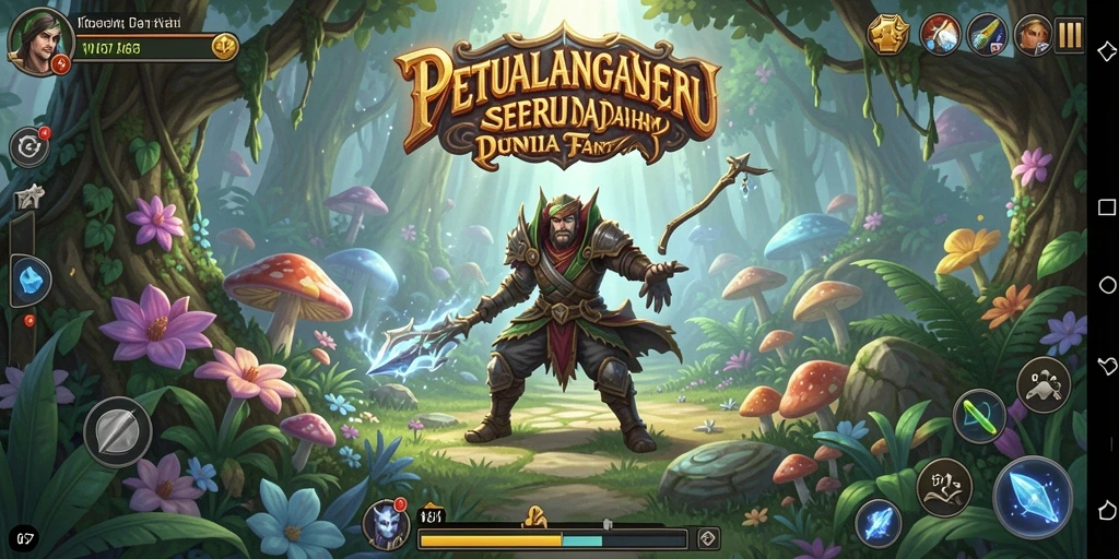 Tampilan gameplay W67 menunjukkan aksi petualangan mendebarkan.