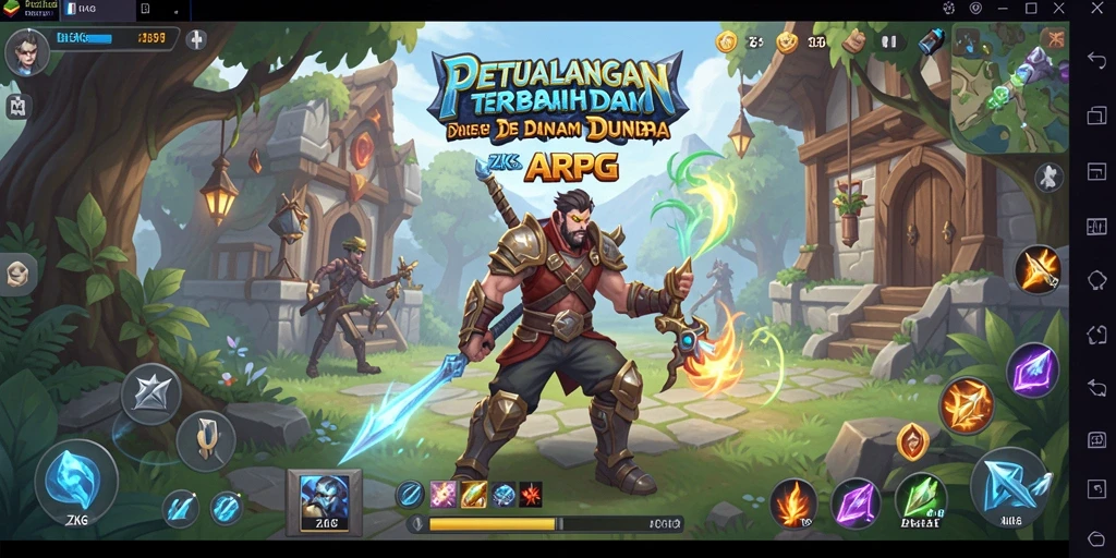 Tampilan gameplay ZK6 yang penuh aksi dalam dunia ARPG.
